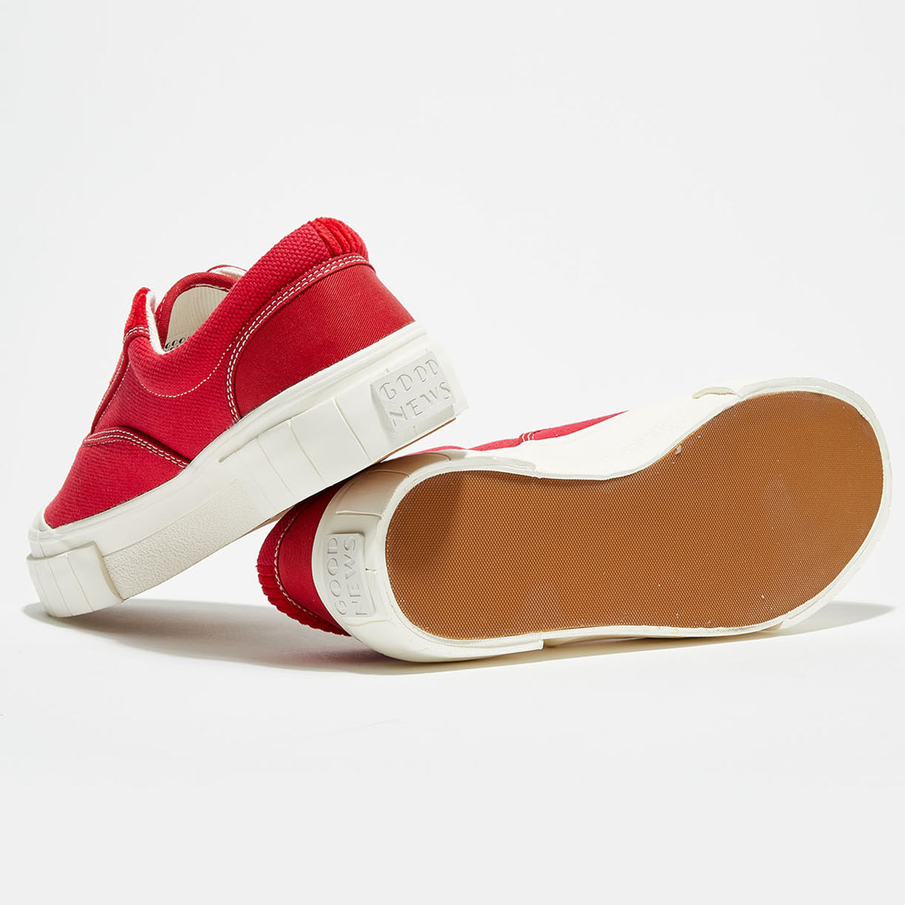 Good News Sneakers en Coton biologique Jute rouges