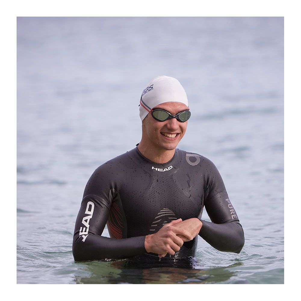 Zoggs TIGER MIRROR - Lunettes de natation grey red/mirrored smoke