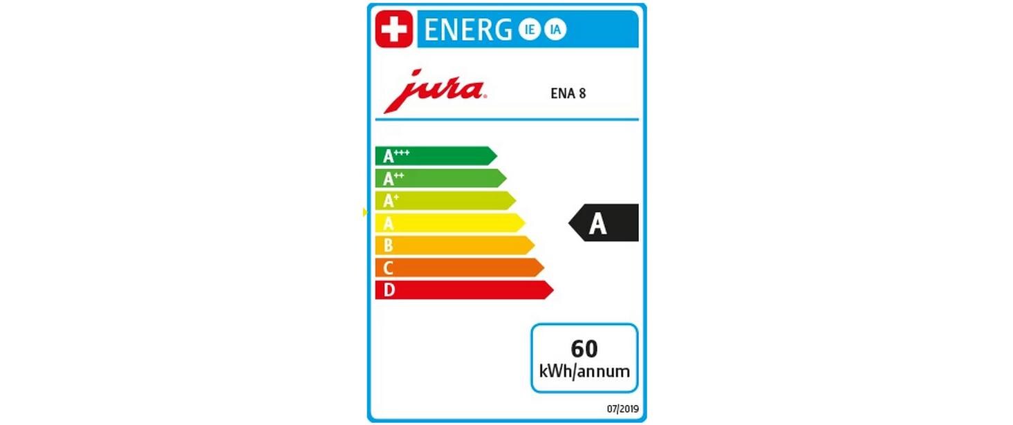 ENA 8 Signature Line Massive Aluminium (SA)<br>Kompakter Eintassen-Vollautomat mit Heisswasserauslauf und Milchsystem