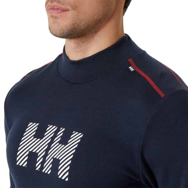 T-shirt thermique HELLY HANSEN LIFA MERINO MIDWEIGHT LOGO NAVY