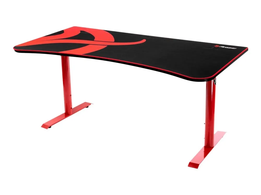 Arozzi Arena Gaming Desk, Metal, Rød, 80 kg, rødt stel
