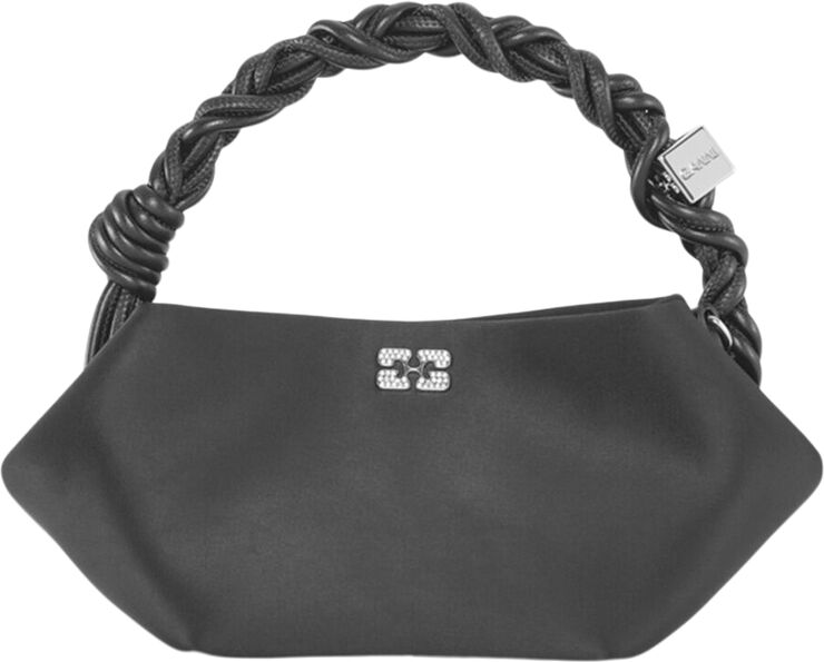 Ganni Ganni Bou Bag Mini Soir Satin Black