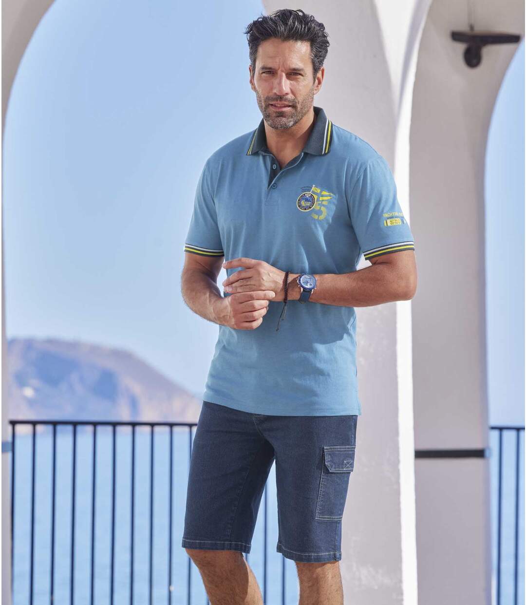 Bermuda Denim Stretch Cargo Island