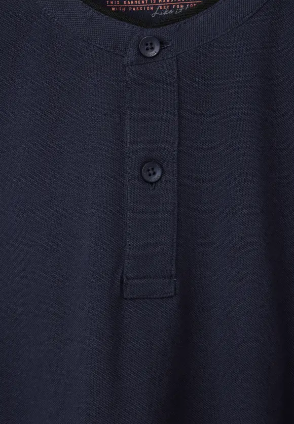 Henleyshirt - eclipse blue