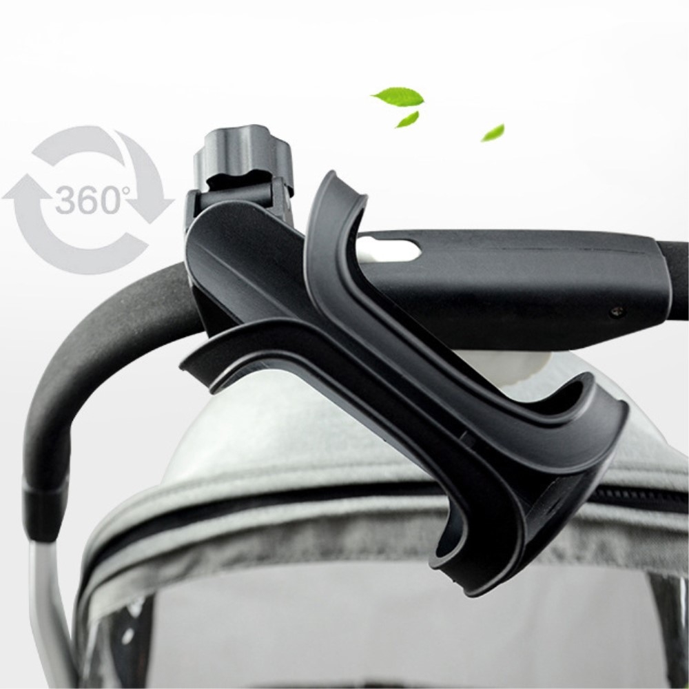 Universal Getränkehalterung 360° Flaschen Fläschchen Halterung für Fahrrad / Kinderwagen / Rollstuhl / Anglerstuhl / etc.