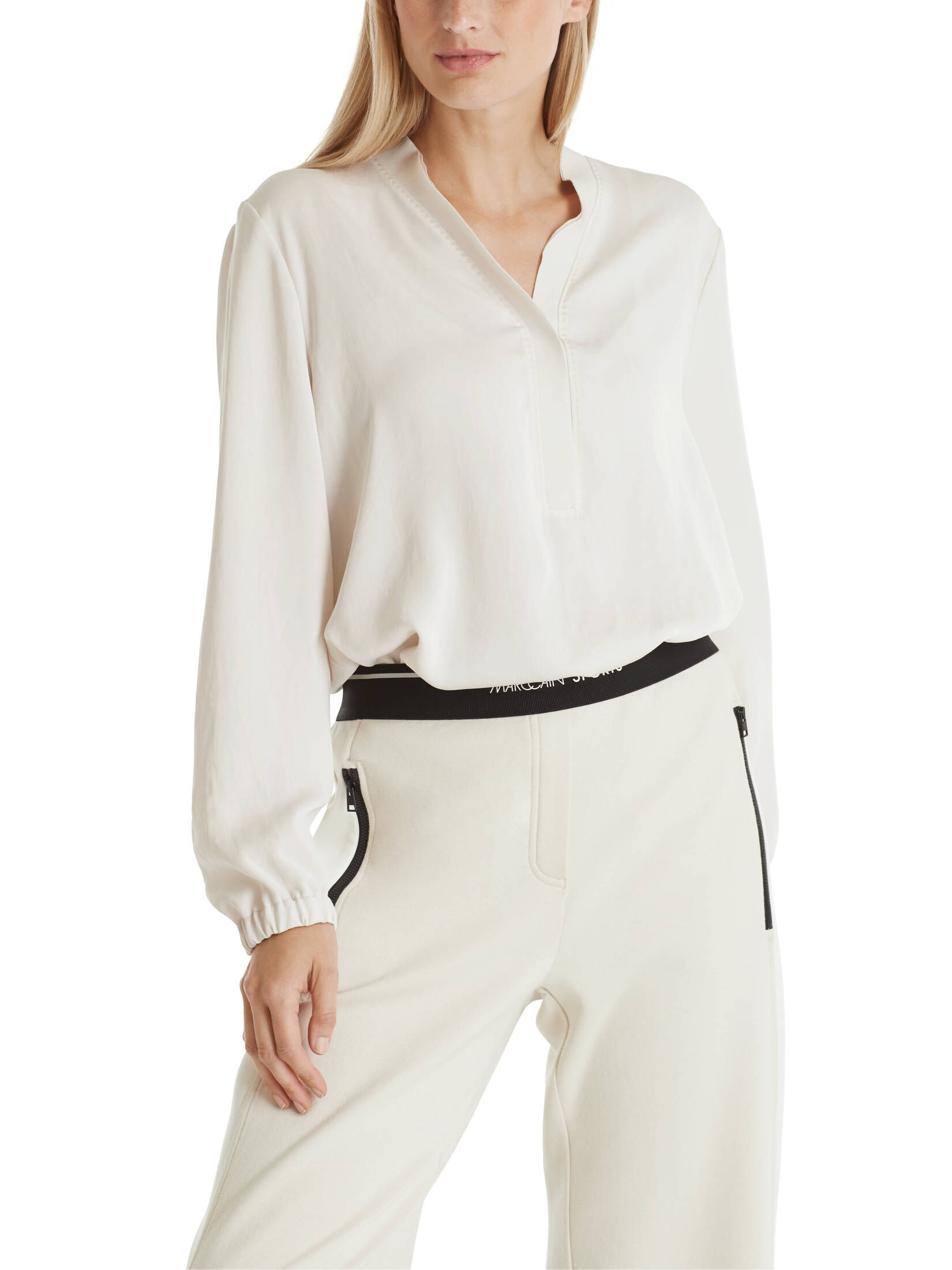 Marc Cain| Damen Bluse mit V-Ausschnitt