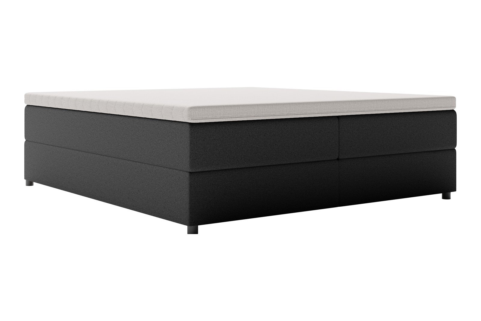 Premium 10 oppbevaringsseng 140x200 cm Magasinseng med oppbevaring, åpnes fra siden. I tekstil terranova 1 sort, med fast fasthetsgrad og premium 10 overmadrass,sorte ben. Sengegavl selges separat.