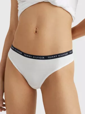 Conjunto de 3 tangas com cós estampado