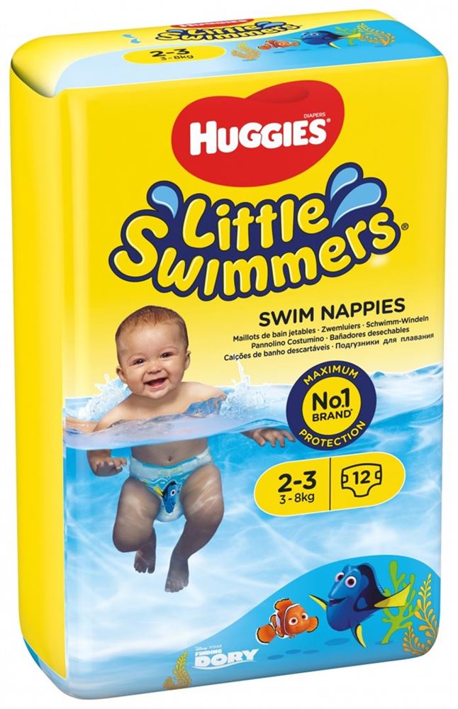HUGGIES Little Swimmers Schwimmwindeln Gr2-3 3-8kg 12 Stk