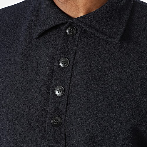 Polo Manches Courtes Bleu Marine