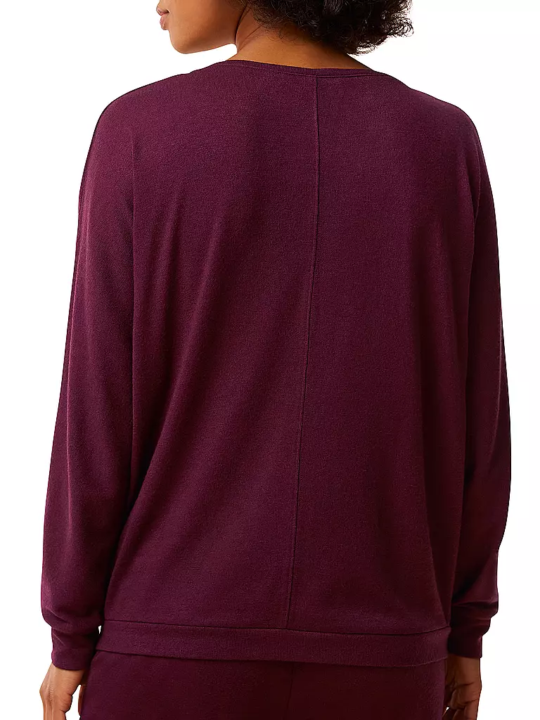 TRIUMPH Loungewear Langarmshirt COZY COMFORT dunkelrot