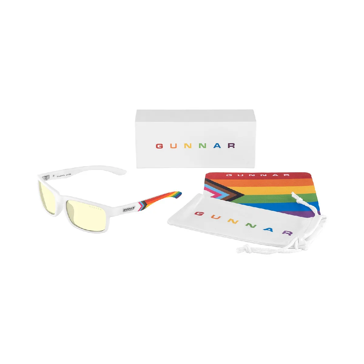 Gunnar Optiks Enigma Pride Edition - White