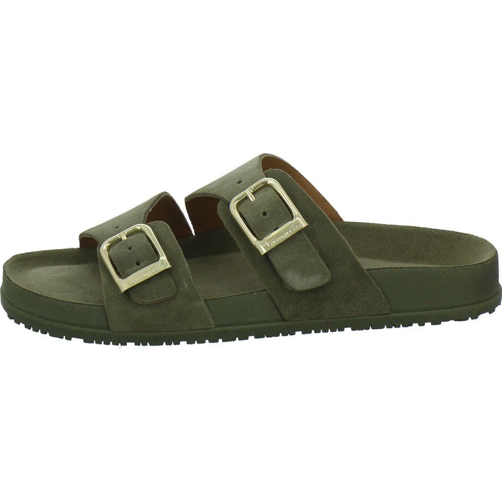 Tamaris Pantoletten Damen oliv
