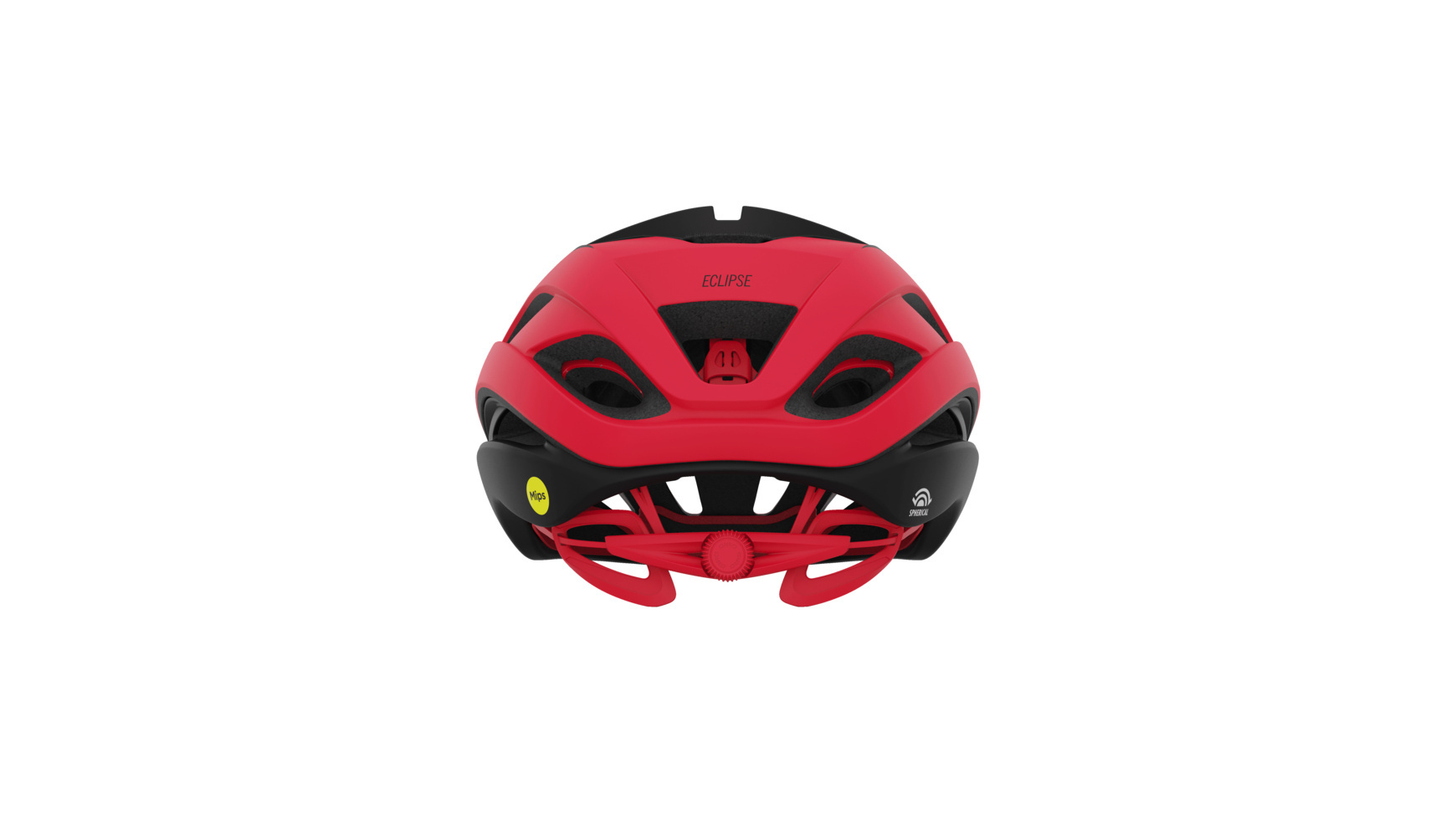 Giro Eclipse Spherical Race Fietshelm Mat Zwart/Rood