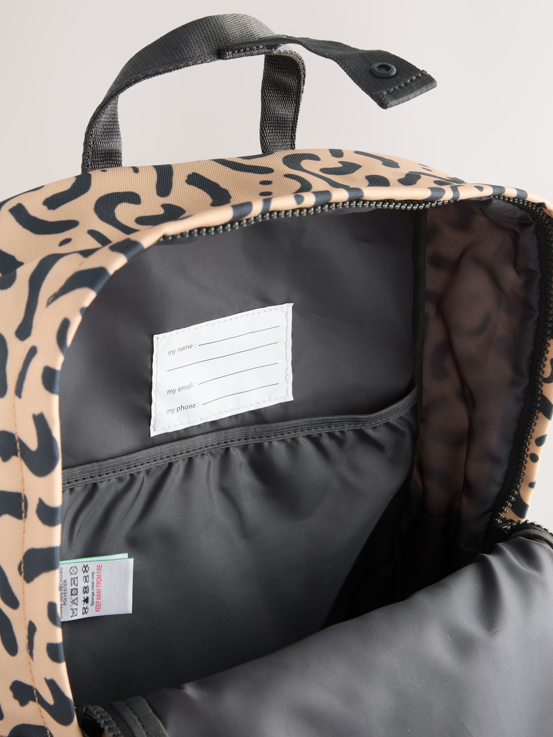 Naturel camouflage met smiley - Rugzak