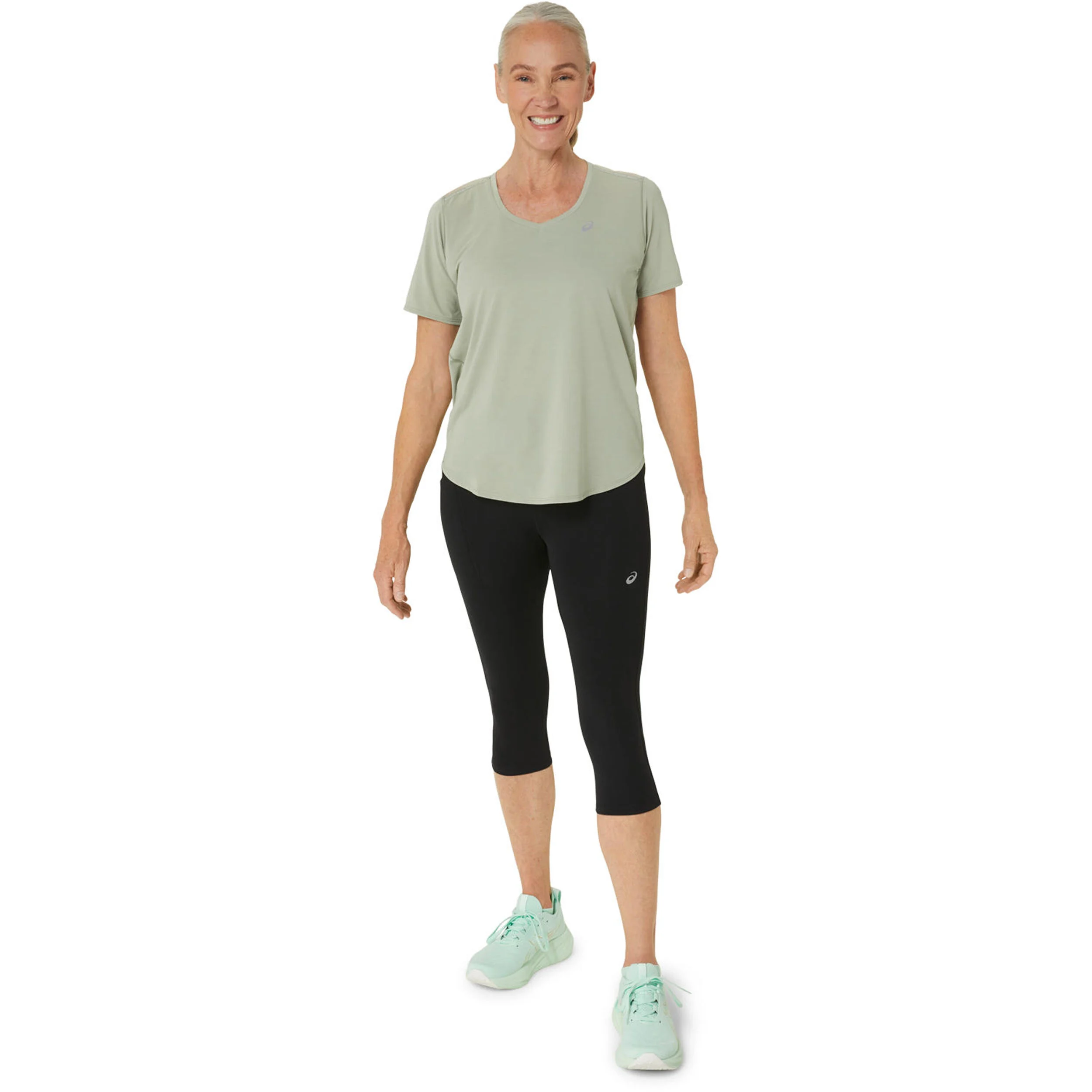 ASICS Road High Waist Capri Collant De Course Femmes - Noir