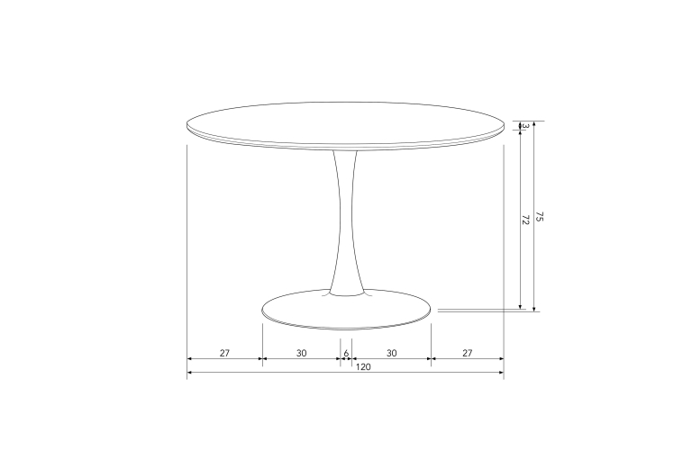 WOOOD Sammy eettafel Ø120