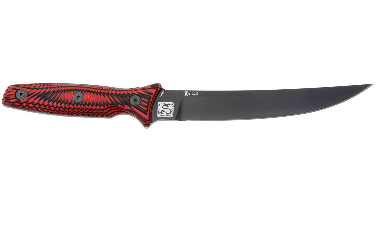 Spartan Blades Spartan-Ronin Torii, Black Red G10, PVD D2, tactisch mes