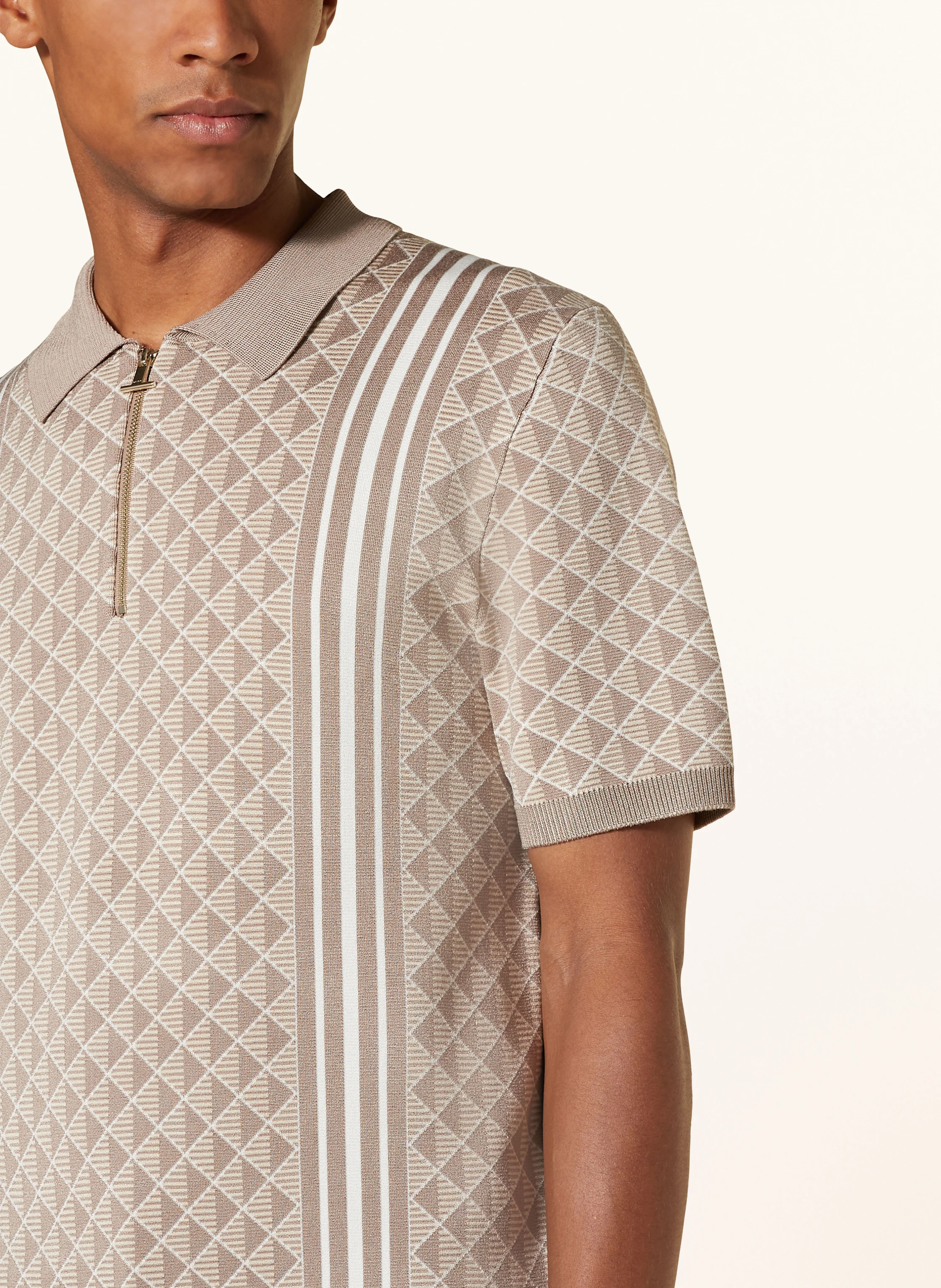 REISS Strick-Poloshirt SANDERSON