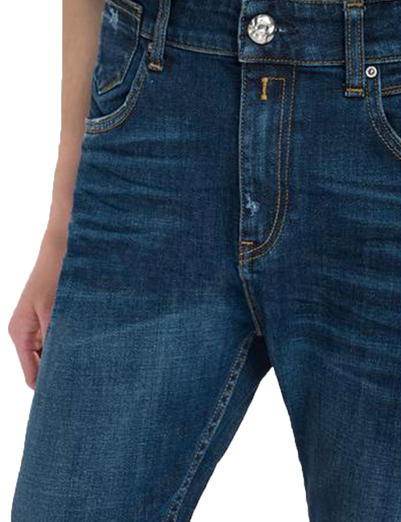 REPLAY PANTALON FEMME SLIM BOYFIT MARTY MEDIUM BLUE 009