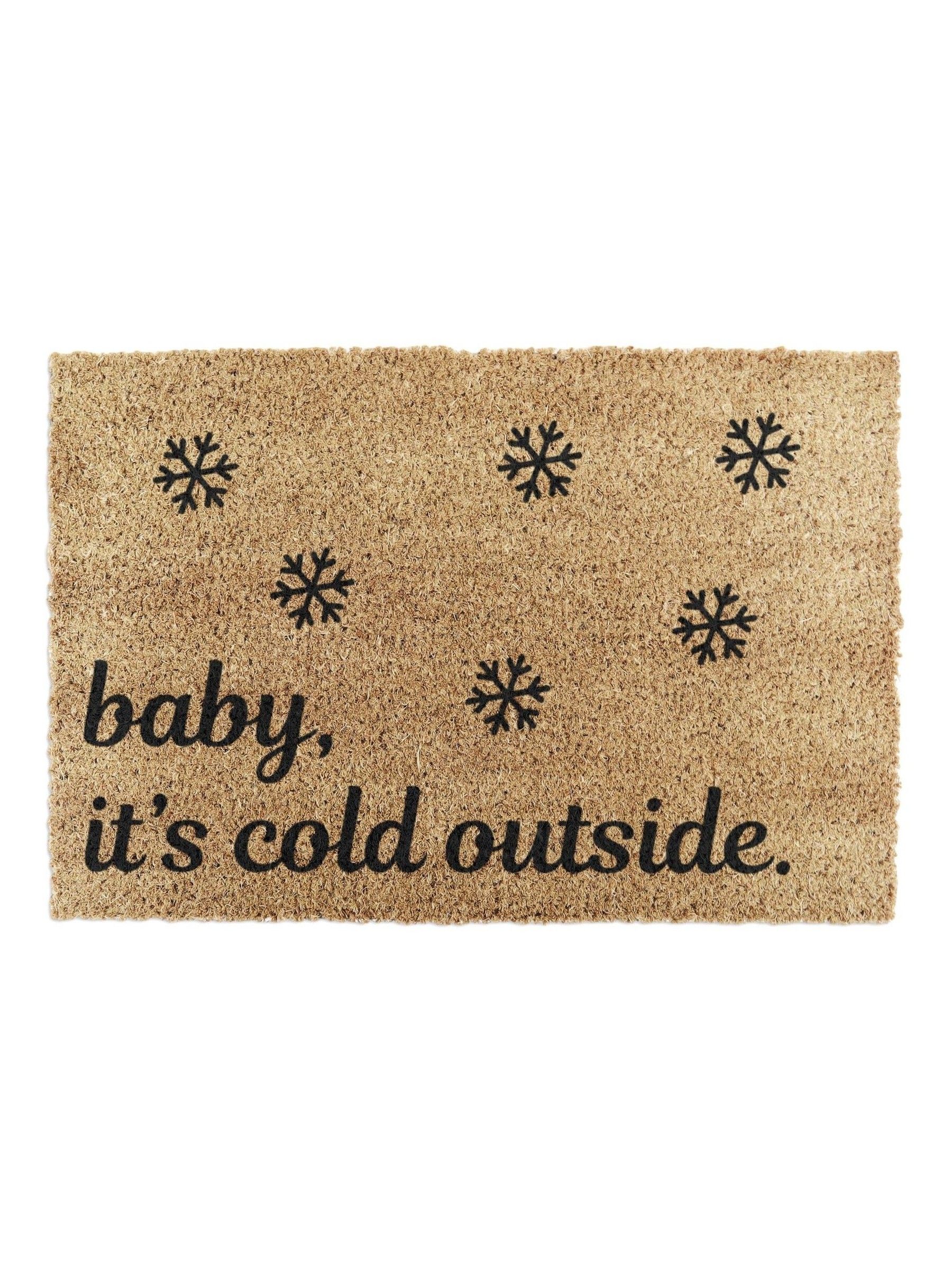 Artsy Mats Kerstmis Baby It's Cold Outside sneeuwvlokken deurmat