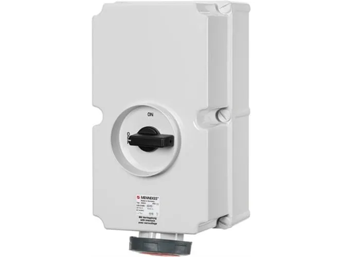 MENNEKES 5692A, 5P, Skruer, Sort, Hvid, Plast, IP67, 400 V
