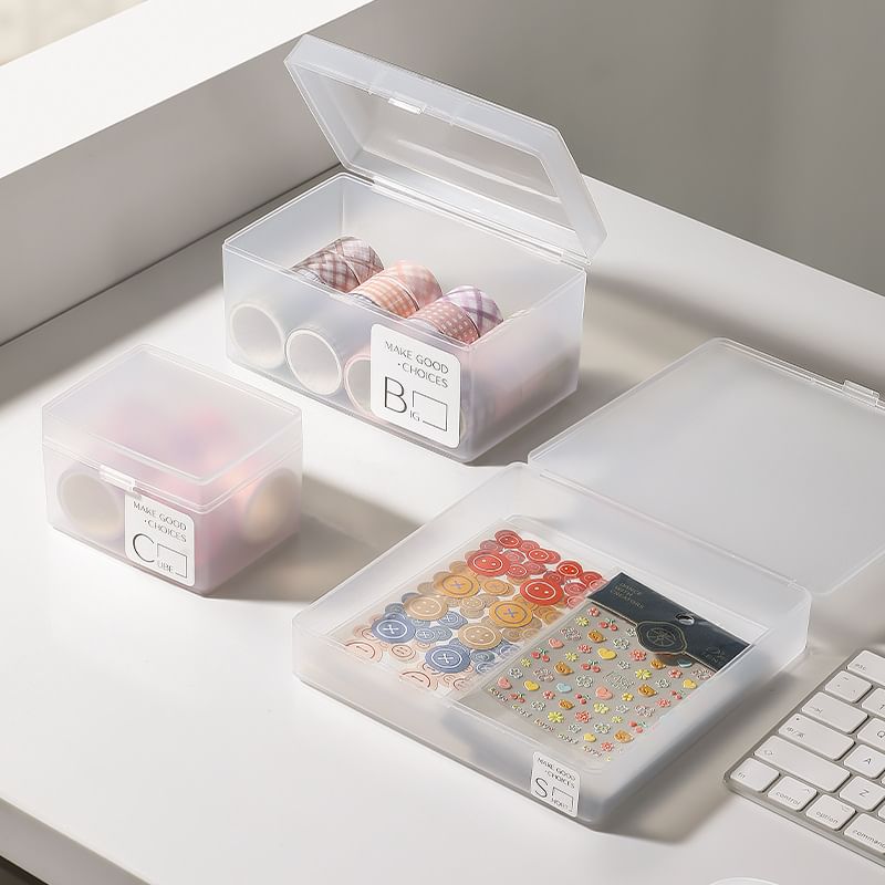 Sabam - Transparante plastic opbergdoos (verschillende designs)
