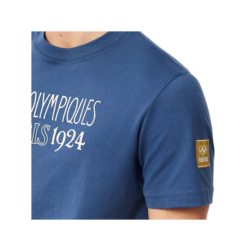 Tee-shirt Lacoste JO Paris 1924 beige ou bleu marine