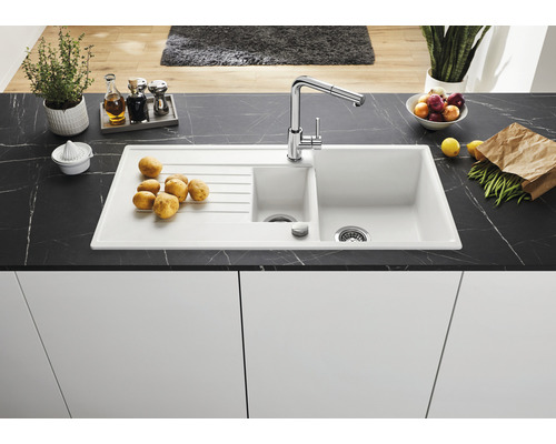 Blanco ZIA 6 S spoelbak 1000 x 500 mm vulkanisch grijs 527389