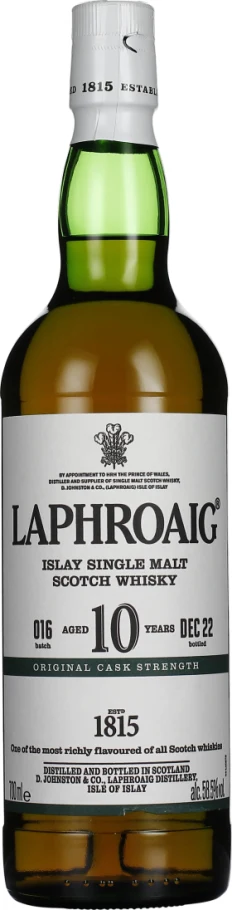 LAPHROAIG 10 YEARS CASK STRENGTH 2022 BATCH 16 70CL