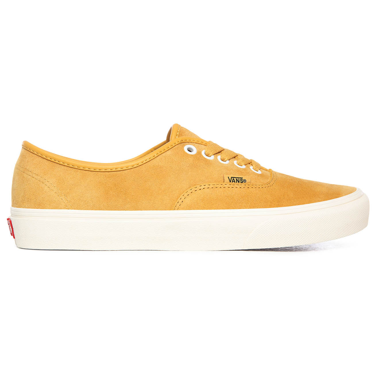 Vans Sneakers en Velours de Cuir Authentic jaunes
