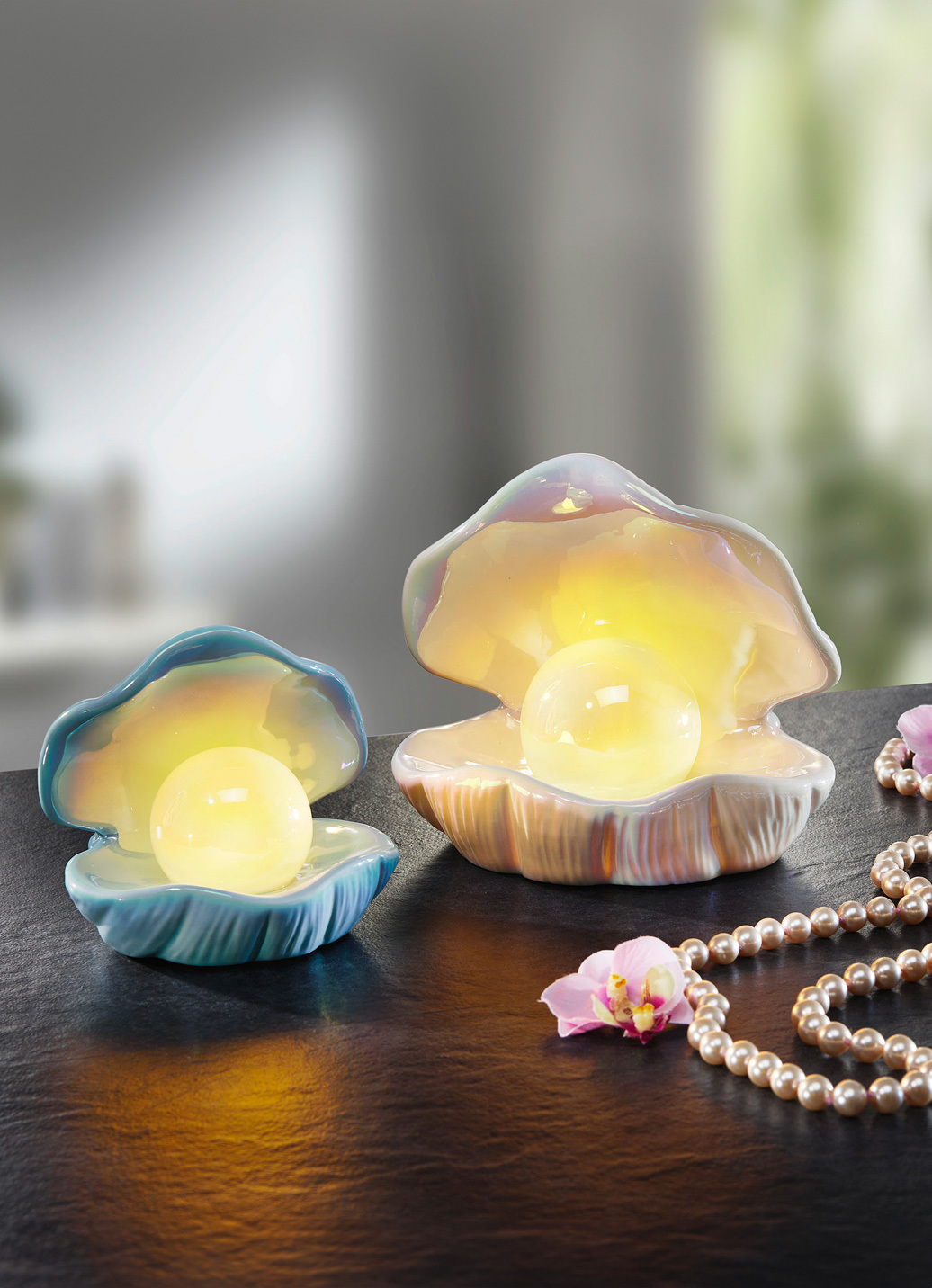 Muschel mit LED-Beleuchtung