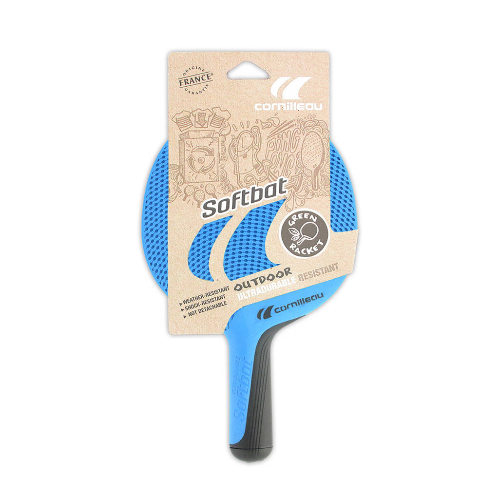 Tafeltennis bat Softbat blauw Softbat tafeltennisbat (blauw)