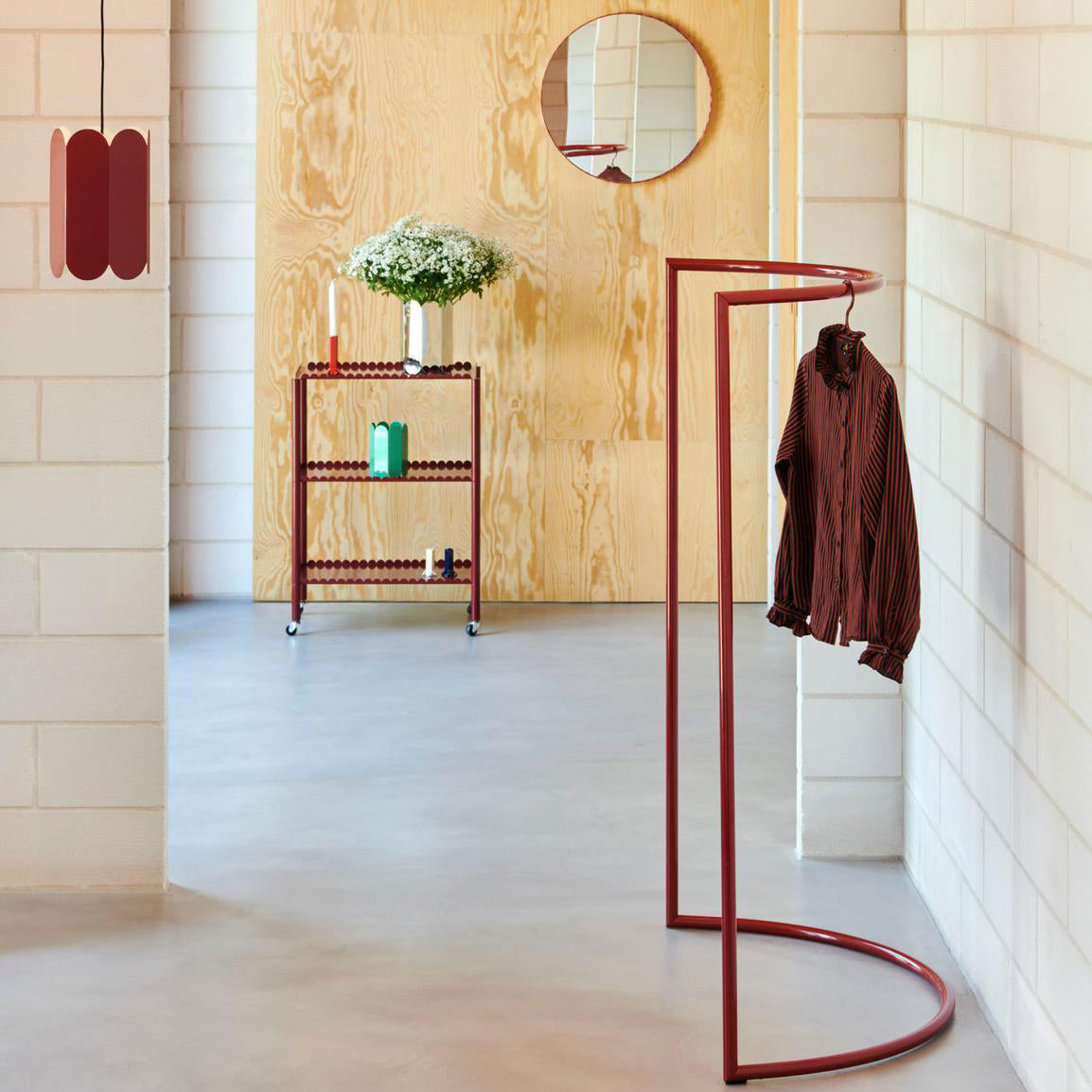 HAY Colour Racks Kapstok C-Vorm - Maroon Red