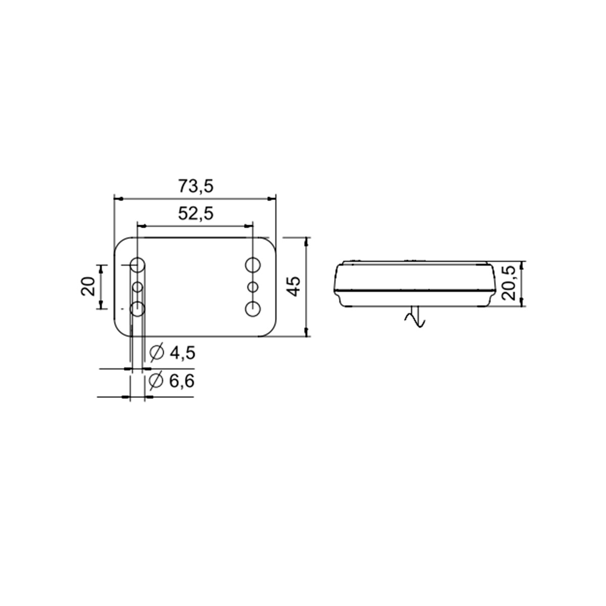 Jokon PLR 230 Begrenzungsleuchte Fahrzeuge  12 V