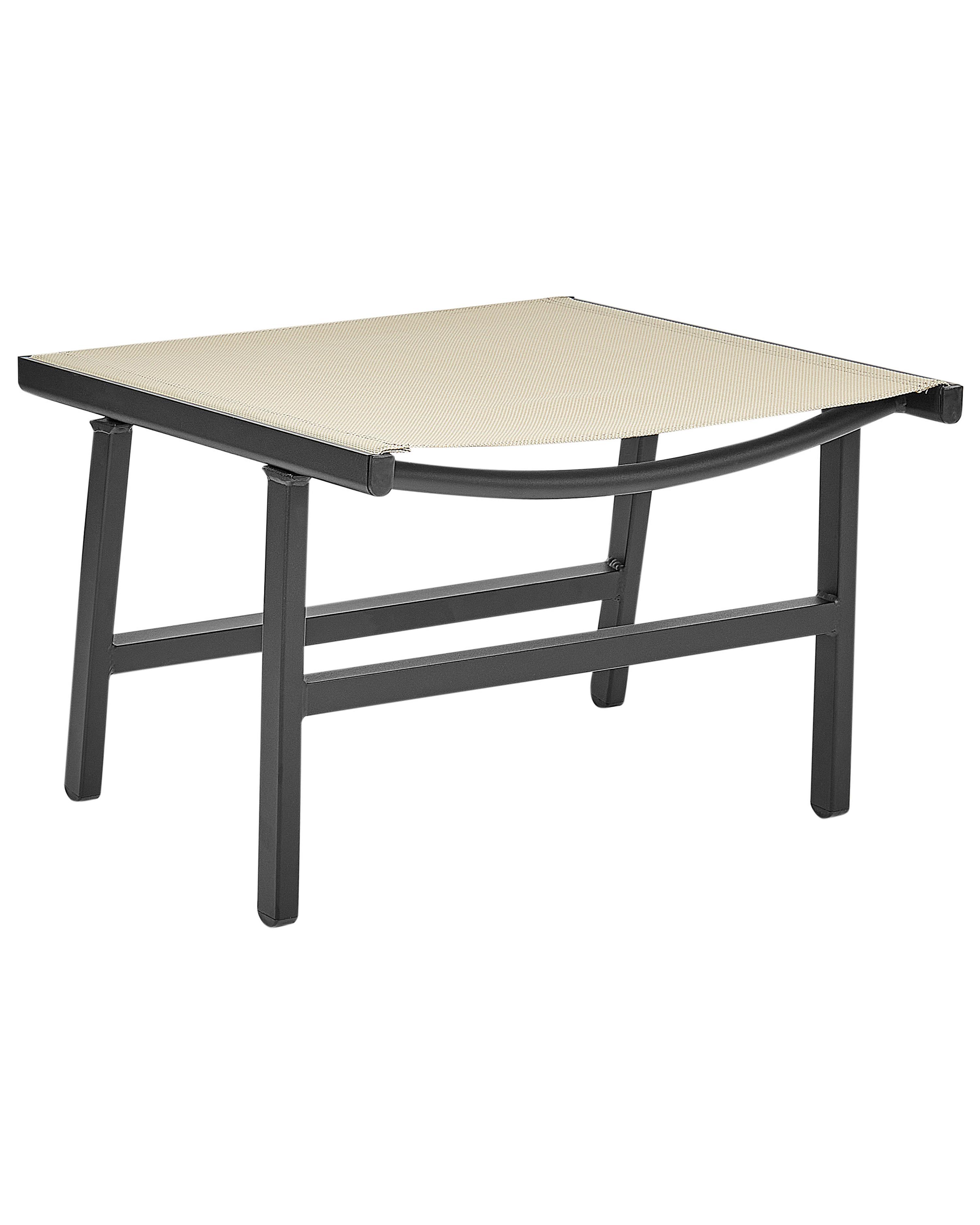 Tuinstoel MARCEDDI met voetenbank Metaal Beige