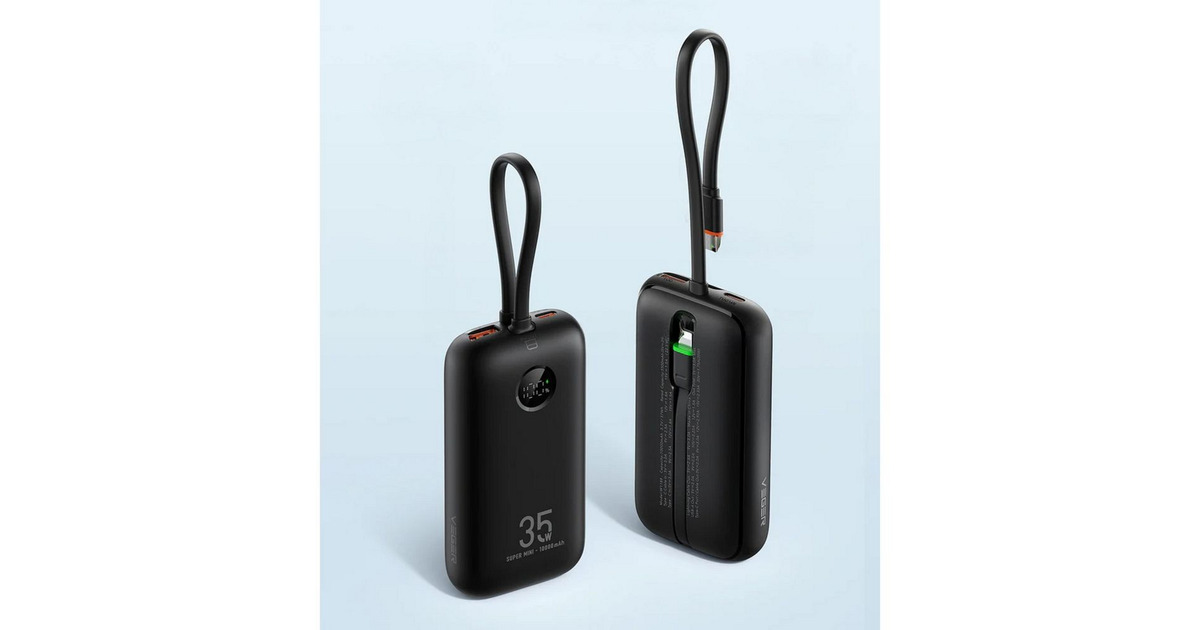 VEGERMini powerbank 10.000 mAh  (Zwart)