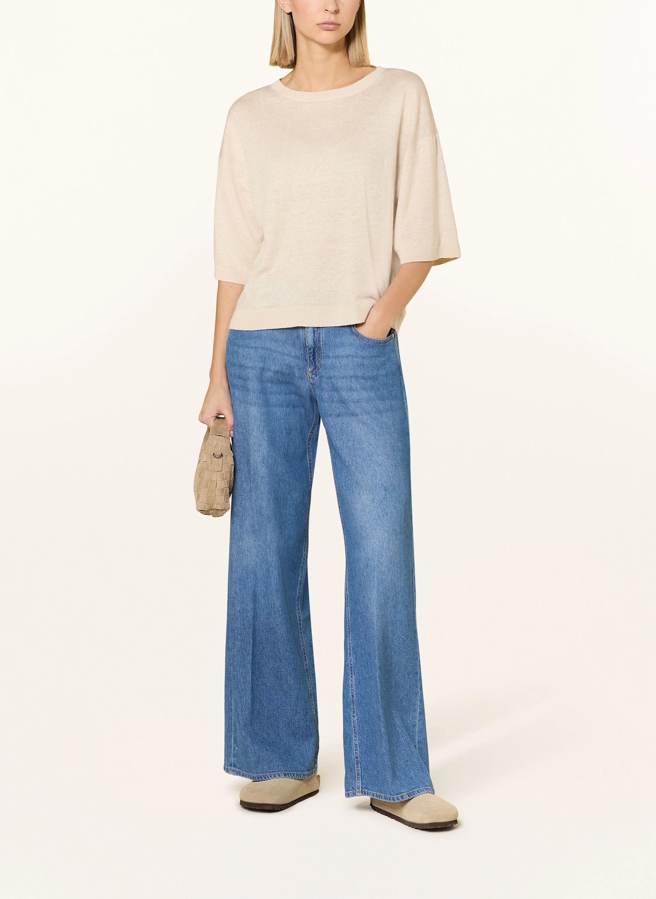 darling harbour Strickshirt aus Leinen