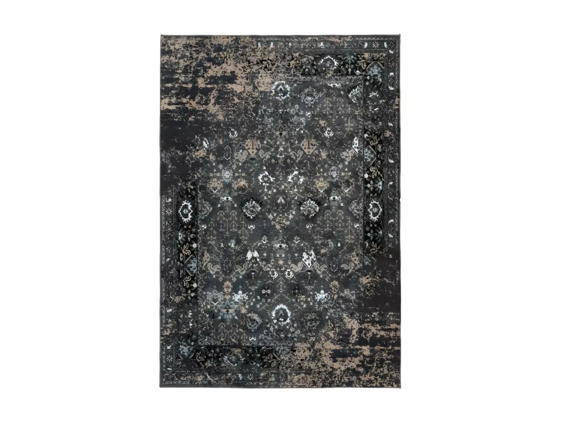 Tapis 150x80cm, design G708A coloris bleu pétrole - Confort et élégance pour votre intérieur