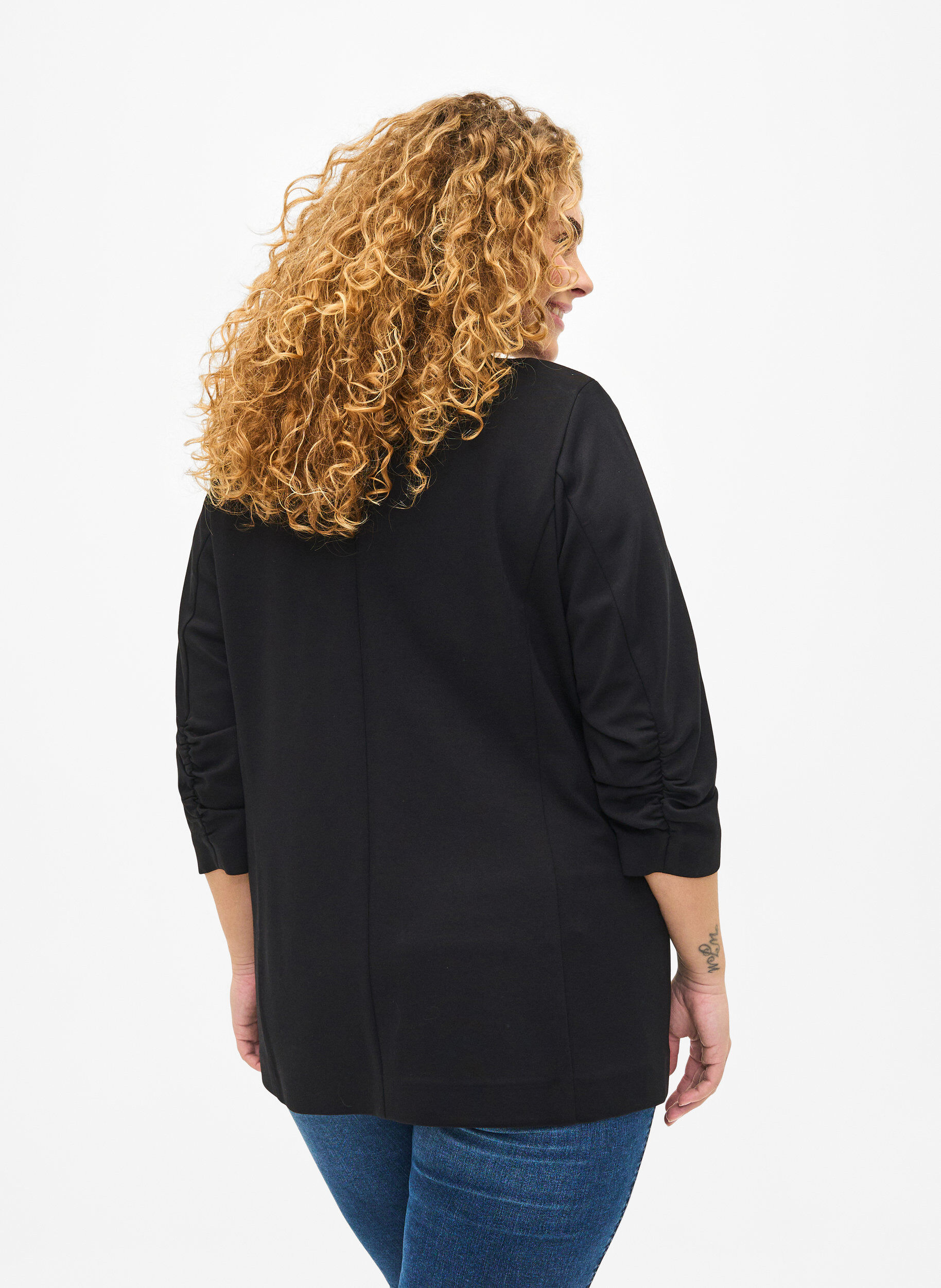 Blazer med 3/4 ærmer