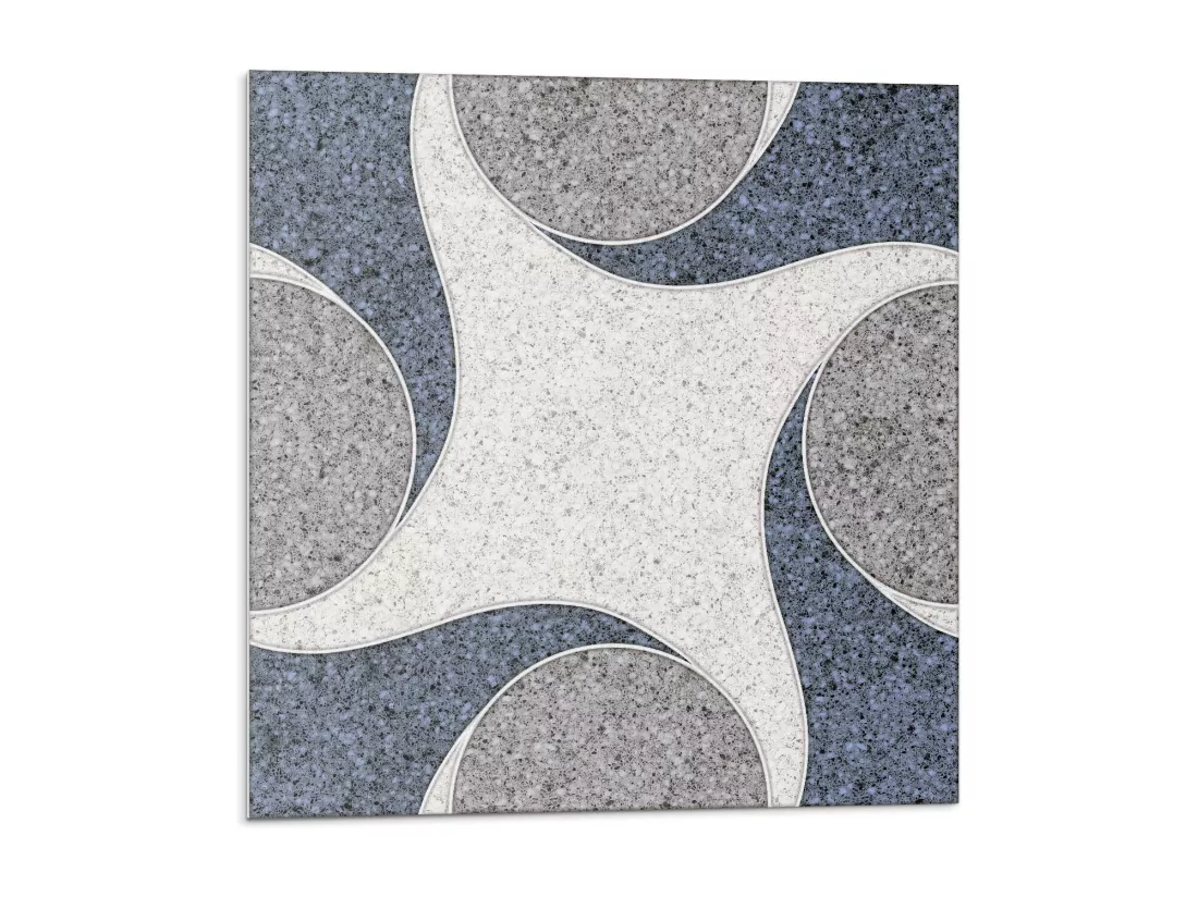 Carreaux autocollants PVC, Carrelage PVC adhésif - 20x20x20 - Modèle de mosaïque abstraite