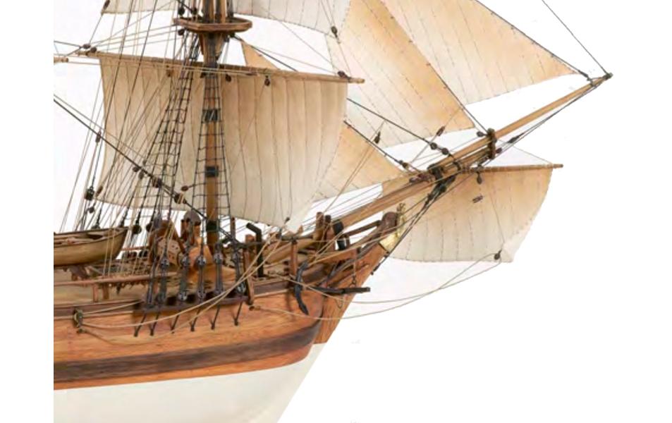 Bausatz Segelschiff HMS Bounty, 780 mm 1:50<br>Detailgetreuer Segelschiff Modellbausatz