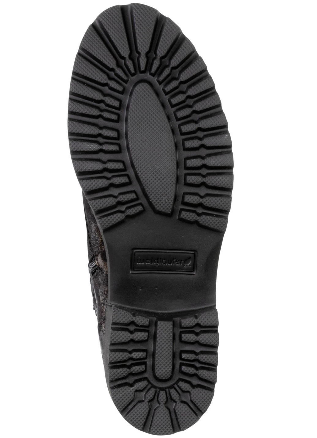 Waldläufer Schnür-Stiefelette mit Leo-Print