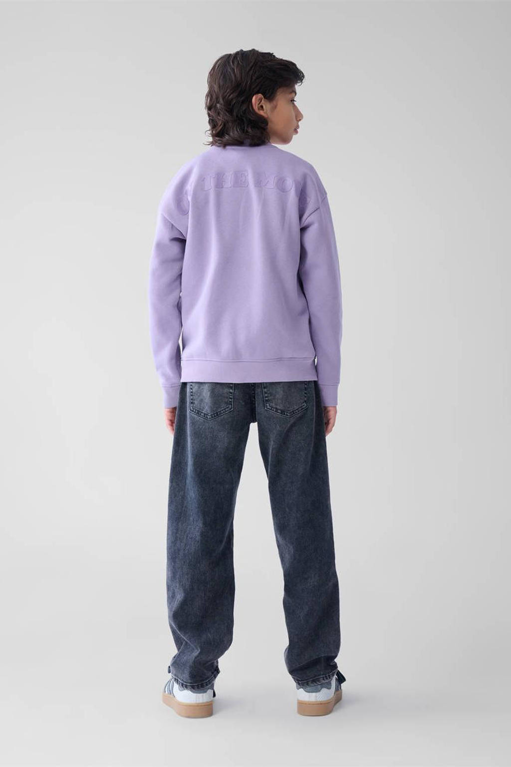 Shoeby sweater met backprint lila