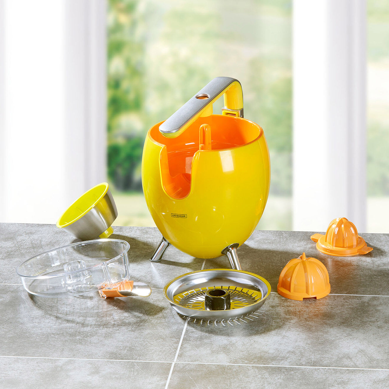 Kitchencook Presse-Agrume électrique jaune - 550 ml