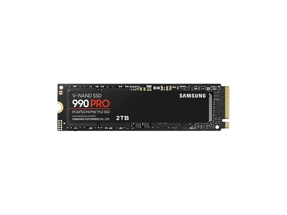 Samsung 990 PRO MZ-V9P2T0BW - SSD - krypteret - 2 TB - intern - M.2 2280 - PCIe 4.0 x4 (NVMe) - 256-bit AES - TCG Opal Encryption 2.0