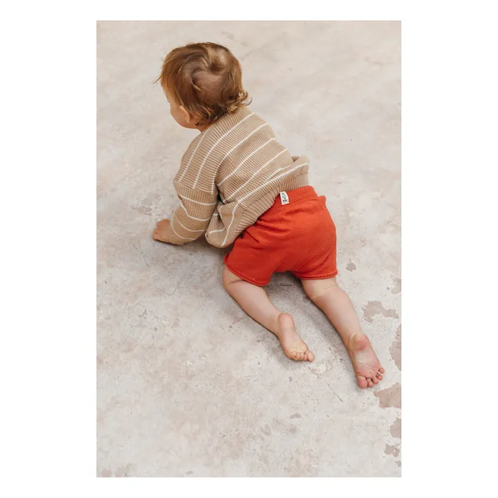 Bayiri Short Tricot Coton Bio | Corail