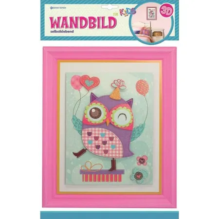 Trötsch Wandbild Eule mit 3D Effekt, 32 x 25,5cm