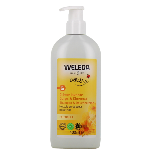 Weleda Bébé Calendula Crème Lavante Bio Corps & Cheveux