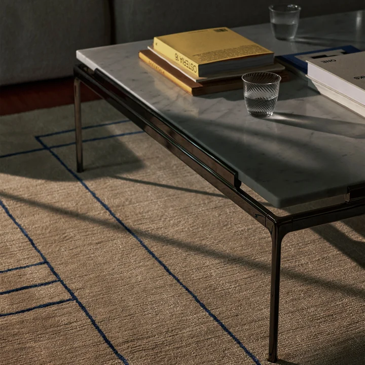&Tradition - Sett Coffee Table LN13, Verde Guatemala / Chrom dunkel